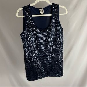 Anne Klein Sequin Sleeveless Top